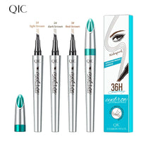 4 Points Eyebrow Pen 3 Colors Liquid Brow Pencil Dark Brown Microblading Eyebrow Pencil Waterproof Eyebrow Tattoo Pen Cosmetics